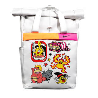 Nike Polyester Backpack Regular Unisex Light Silver Gray
