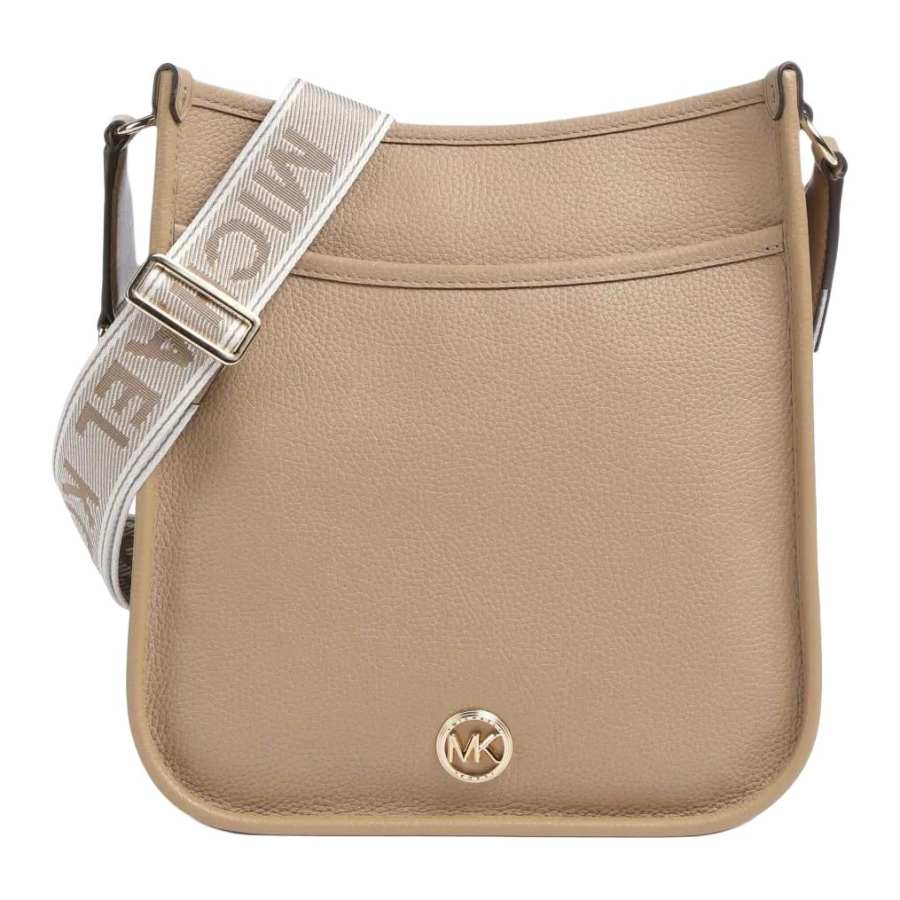 MICHAEL KORS Luisa Grain Leather Shoulder Bag, Crossbody Bag Women's Light Brown