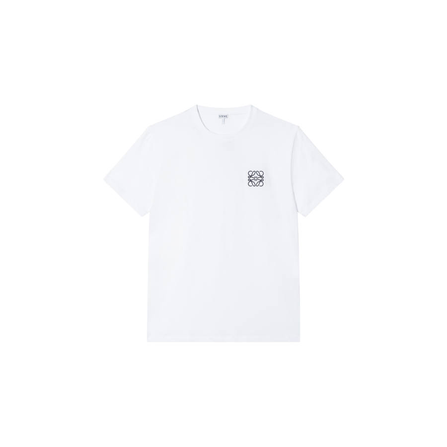 LOEWE T Shirts Men's White Crew Neck Moderate