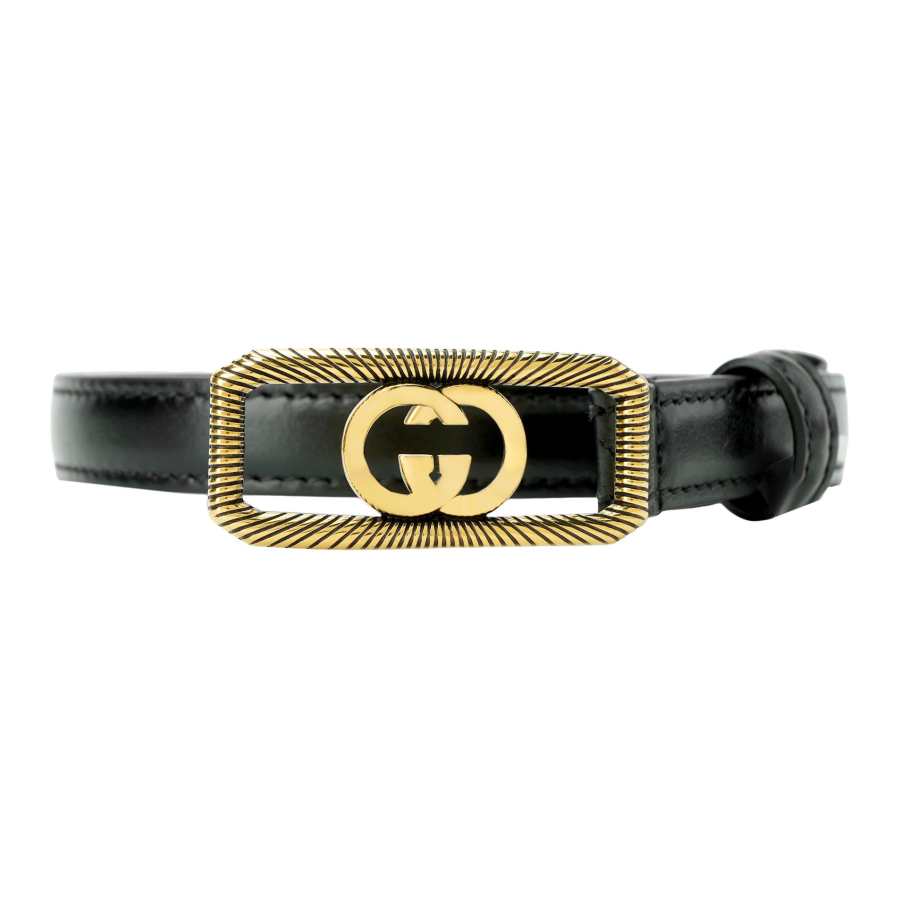 GUCCI GUCCI Interlocking G Buckle Thin Belt