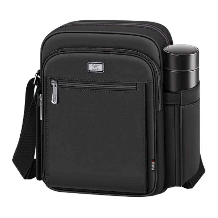 SEPTWOLVES Oxford Crossbody Bags Large Men's Black