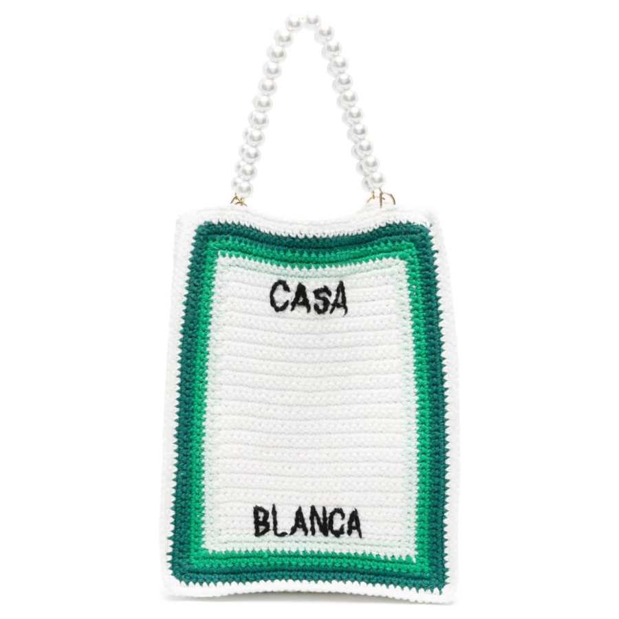 Casablanca Crochet-knit Tote Bag