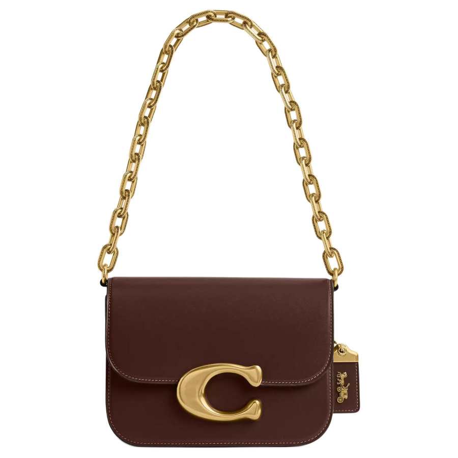 COACH IDOL Refined Calfskin Handbag, Shoulder Bag Small Women's Maple