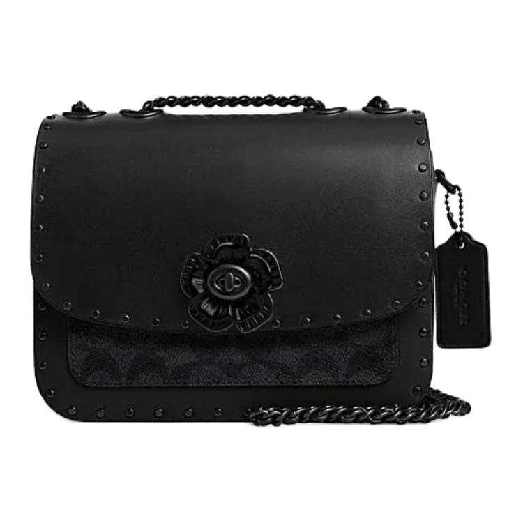 COACH Madison Cow Leather With Artificial Leather Crossbody Bags Small Women's Black