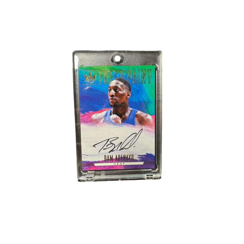 PANINI Bam Adebayo Panini Court Kings 2017 18 Heat, Autographed Painting Card Sports Cards 1 Pc