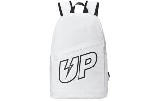 TURN UP Polyester With Nylon Backpack Laptop Bag Large Unisex White