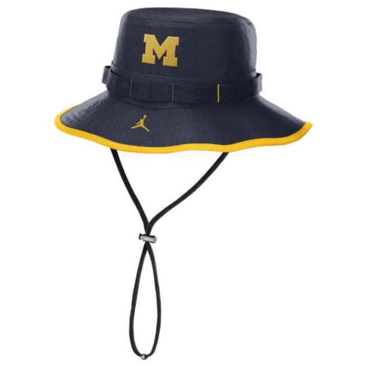 Jordan Jordan Michigan Wolverines On-Field Apex Boonie Men's Jordan Dri-FIT College Bucket Hat