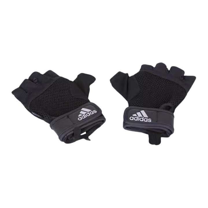 Adidas Adidas Elastane, Polyamide, Polyurethane, Polyester, Polyethylene Fiber Gloves Unisex Black