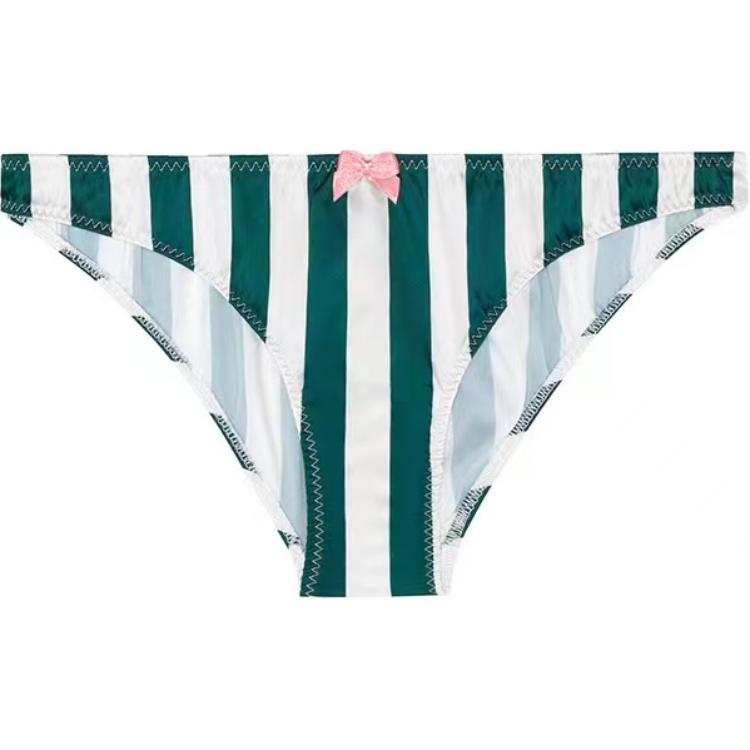 Victoria's Secret Underpants Women's 1 Pack Green Stripes