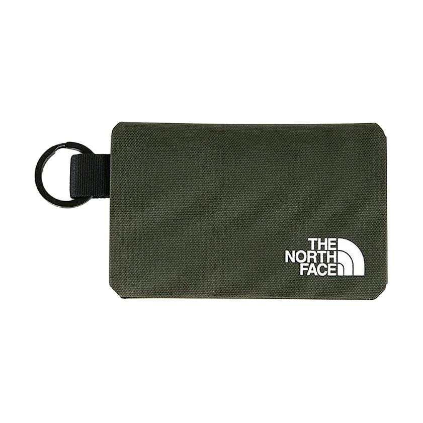 THE NORTH FACE Polyester Card Holder Card Holder Regular Unisex Nouveau Gray Green
