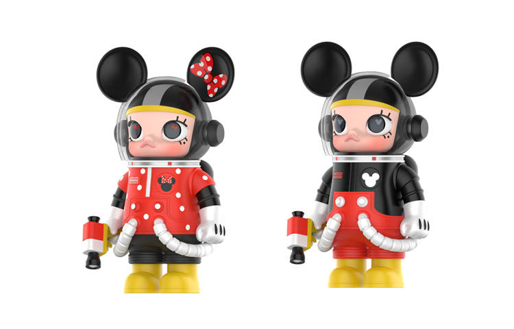 POP MART POP MART 100% Mega Molly SPACE Mickey Mouse Minnie Mouse Clothing Sets Cute Trendy Figures