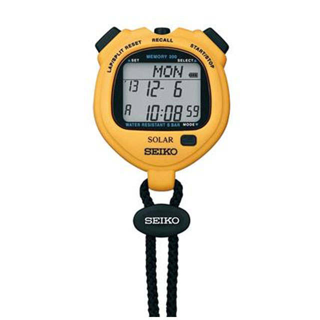 SEIKO Stopwatch Solar Quartz Movement 50m Waterproof Unisex