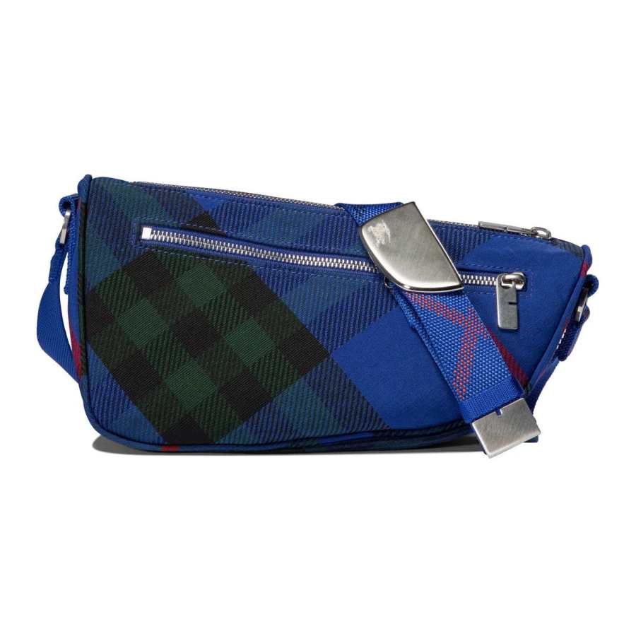 Burberry Burberry Small Shield Checked Messenger Bag