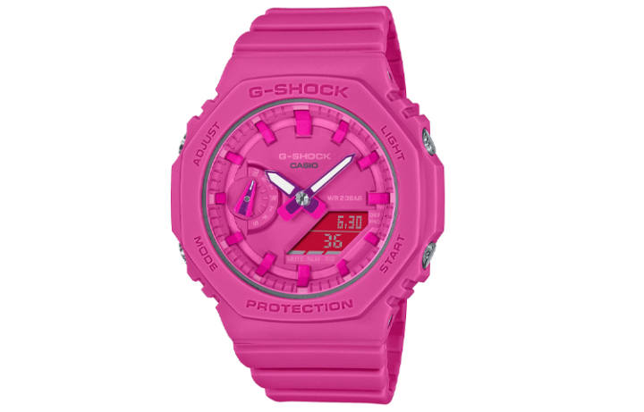 CASIO CASIO Women's Liquid Crystal/Analog Dual Display Series Pink Watch GMA-S2100P-4A