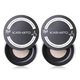KATO-KATO KATO KATO Long Lasting Concealing Set Loose Powder Oil Control Evening Skin Tone Setting 2 Piece Set