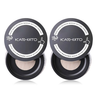 KATO-KATO KATO KATO Long Lasting Concealing Set Loose Powder Oil Control Evening Skin Tone Setting 2 Piece Set