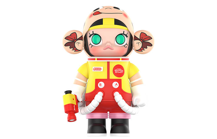 POP MART POP MART x FUJIYA 400% Mega Space Molly PEKO Milk Maiden Trendy Figures 28cm