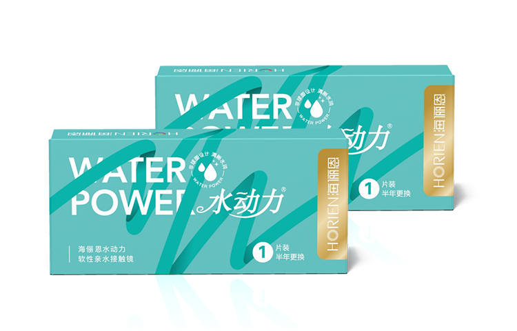 HORIEN Hydro Power Transparent Contact Lenses Half Yearly Disposable 38% 42% Moisture Content 1 Piece/2 Tablets