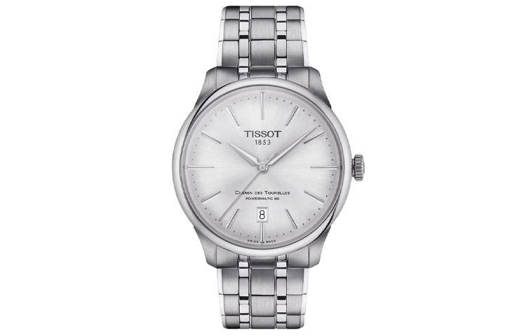 TISSOT Tourelles Collection Automatic Mechanical Movement 50m Waterproof Unisex Watch 39mm Silver Dial