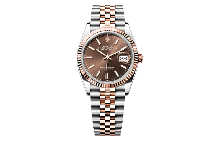 ROLEX Automatic Mechanical Movement Men's Watches Watch 36mm Coffee Watch Dial Oystersteel Case