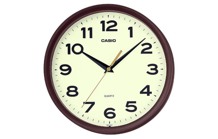 CASIO CASIO Quartz Movement Resin Wall Clock Unisex Yellow
