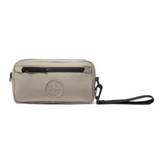 STONE ISLAND Nylon Clutch Regular Men's Ecru