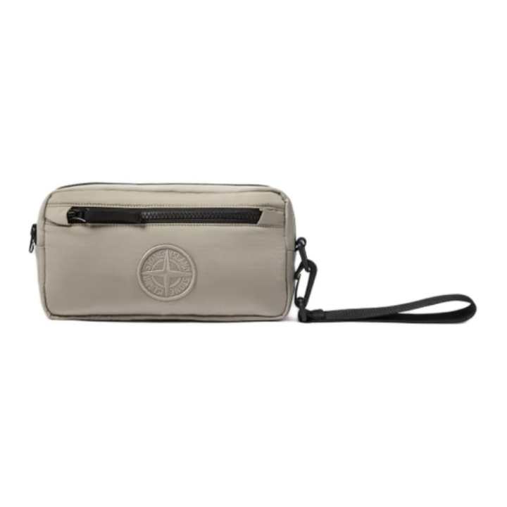 STONE ISLAND STONE ISLAND Nylon Clutch Regular Men's Ecru