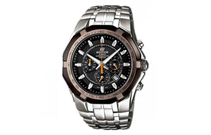 CASIO CASIO EDIFICE Collection Quartz Movement Stainless Steel Strap Watch Men's Watches Black Dial