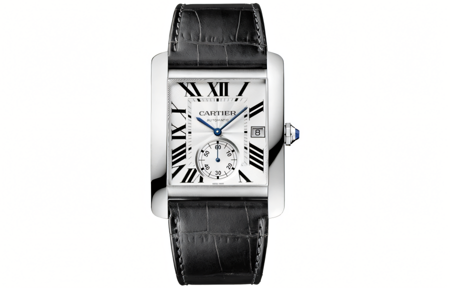 CARTIER TANK DE Automatic Mechanical Movement 30m Waterproof Men's Watches Watch 34.3*44mm White Dial