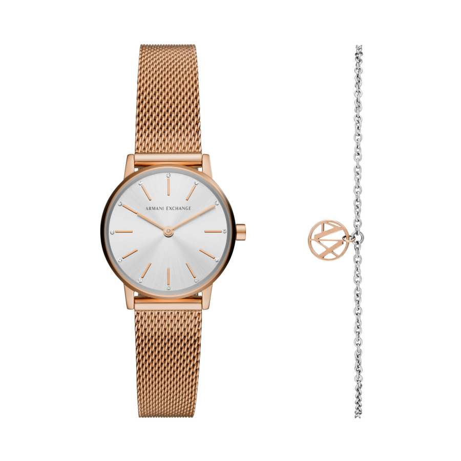 ARMANI EXCHANGE Armani Exchange round-face gift set 28mm