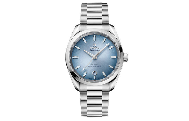 OMEGA Seahorse Collection AQUA TERRA 150m Automatic Mechanical Movement Women's Watch 38mm Blue Dial