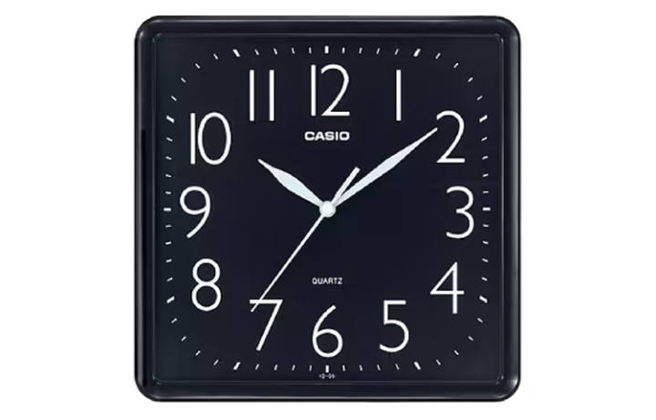 CASIO CASIO Quartz Movement Resin Wall Clock Unisex Black