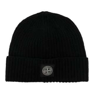 STONE ISLAND Logo Patch Beanie