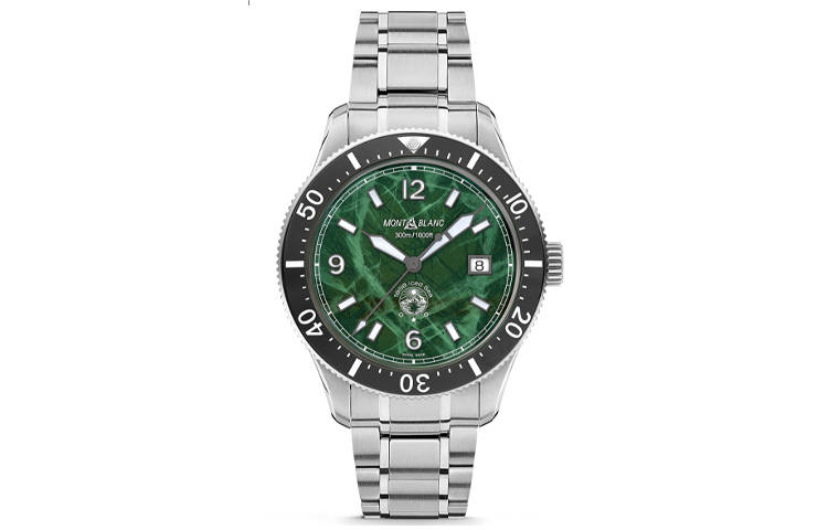 MONTBLANC Automatic Mechanical Movement 300m Waterproof Men's Watches Watch 41mm Green Dial Stainless Steel Case