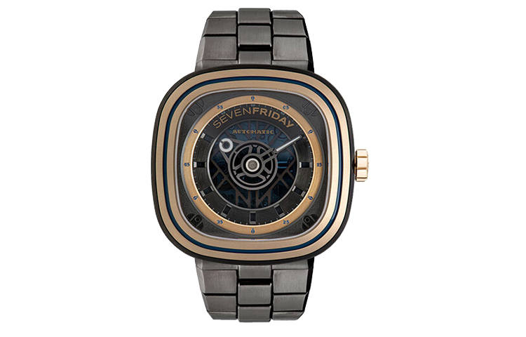 SEVENFRIDAY T Series Automatic Mechanical Movement Men's Watches Watch 45mm Black Dial