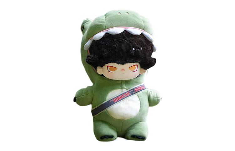 POP MART POP MART Dimoo Jurassic Collection, Cotton Dolls Accompaniment Green Dolls 40cm