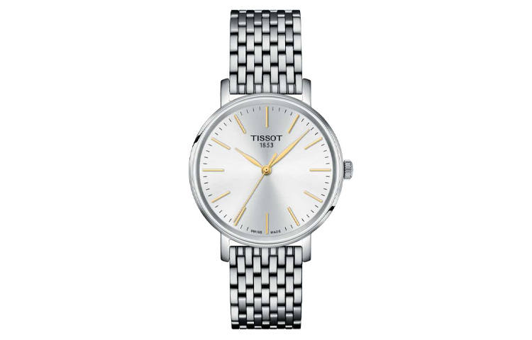 TISSOT Meishi Collection Classic Collection Quartz Movement 50m Waterproof Women's Watch 34mm Silver Dial