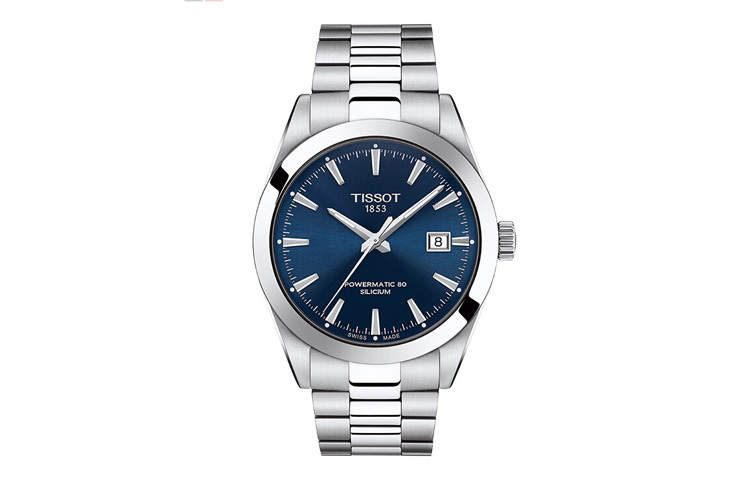 TISSOT Windy Collection Automatic Mechanical Movement Men's Watches Watch 40mm Blue Dial Stainless Steel Case