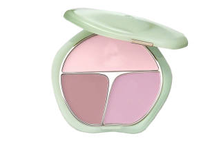 TIMAGE Contested Green Flow Jade Tricolor Blush Palette Setting Easy to Blend Correcting Skin Tone 13g