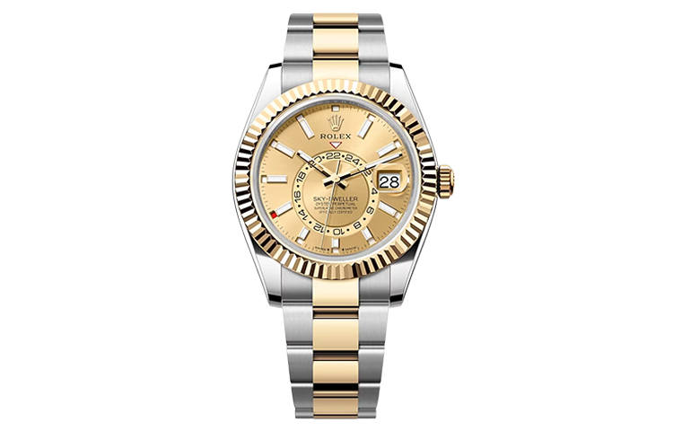 ROLEX Voyager Collection Automatic Mechanical Movement 100m Waterproof Men's Watches Watch 42mm Gold Dial