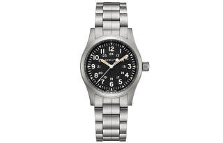 HAMILTON Khaki Field Series Mechanical Movement Men's Watches Watch 38mm Black Dial Stainless Steel Watchband