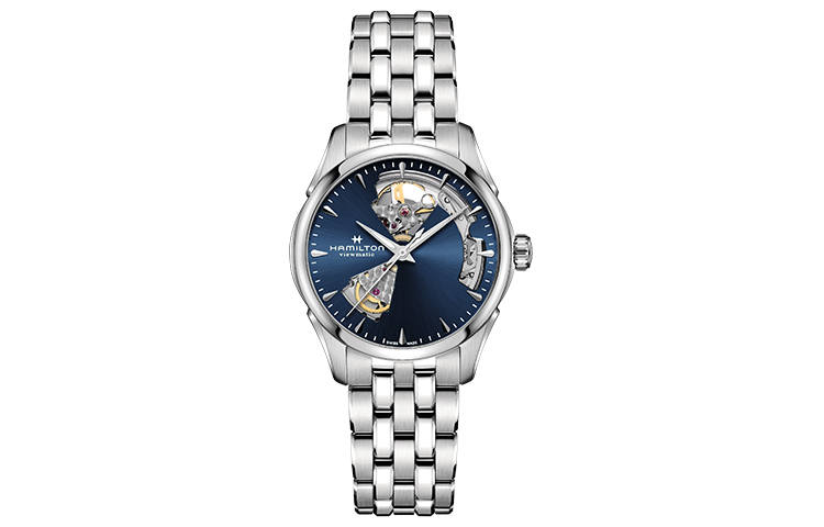 HAMILTON Automatic Mechanical Movement Women's Watch 36mm Blue Dial Stainless Steel Watchband