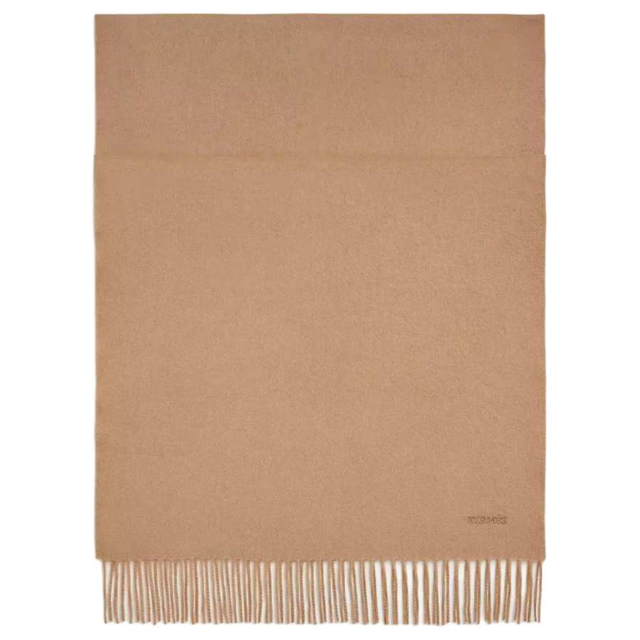 HERMES HERMES Cashmere Snoods Men's Beige