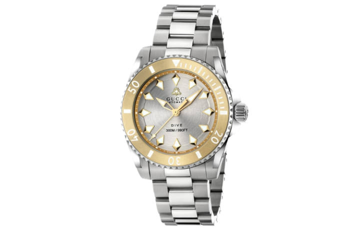 GUCCI GUCCI Dive Collection Wrist Watches Automatic Mechanical Movement Stainless Steel Watchband 40mm Silver Dial