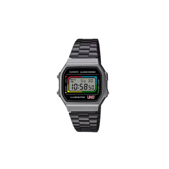 CASIO CASIO Unisex VINTAGE Series Black Watch A168WEUC-1A