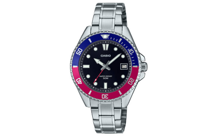 CASIO CASIO MDV 10D Collection 50m Waterproof Quartz Movement Stainless Steel Strap Watch Women's Watch