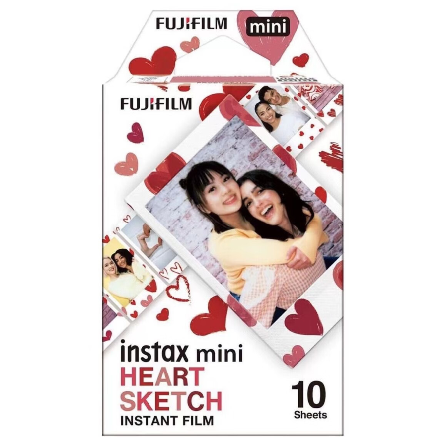 FUJIFILM INSTAX Instant Mini Collection Photo Paper Valentine's Day Limited Edition Heart