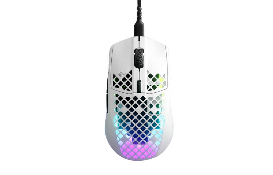 SteelSeries Aerox 3 Cut Out Wired Esports Mouse, Holes Mouse Collection 57g Lightweight, Matte Finish, Detachable Cable
