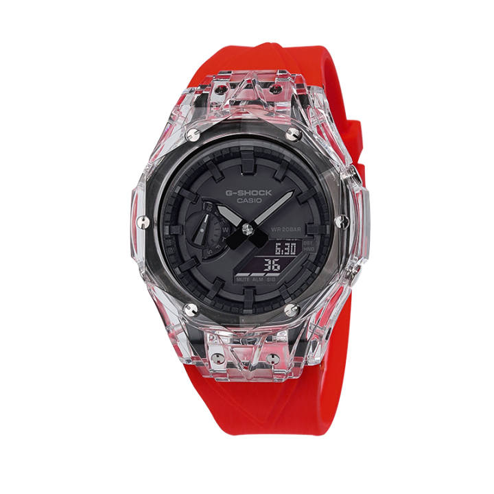 CASIO CASIO Unisex Liquid Crystal/Analog Dual Display Series Black Watch