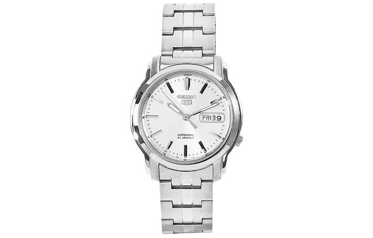 SEIKO Seiko5 30m Water Resistant Automatic Mechanical Movement Stainless Steel Strap Watch Unisex